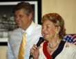 Conservative leader Phyllis Schlafly speaks at an ice cream social for Congressman Todd Tiahrt on 7-28-10.