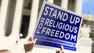 Religious freedom sign