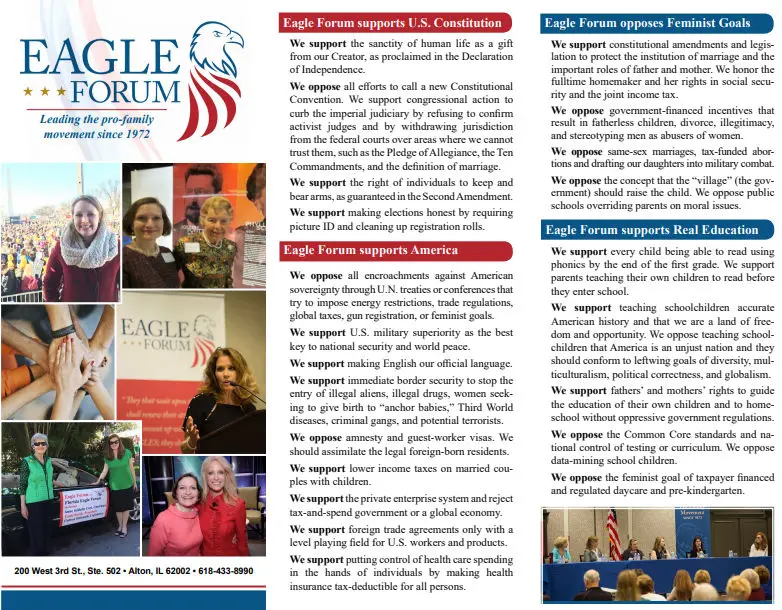 Eagle Forum Brochure