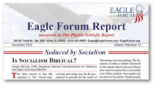 December 2019 Eagle Forum Report