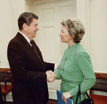 President Ronald Reagan and Phyllis Schlafly