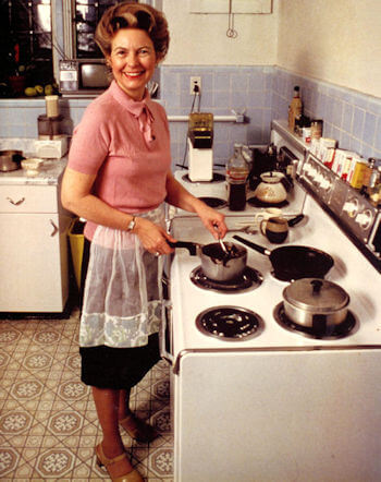 Phyllis Schlafly in the kitchen