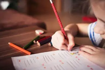Student at desk