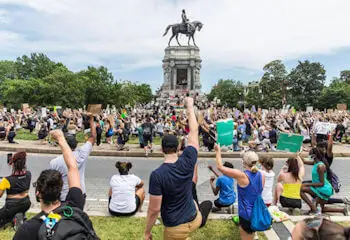 Statue Protest