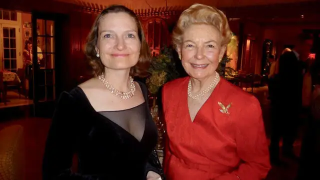 Anne Schlafly Cori with her mother, Phyllis Schlafly, Christmas 2010.
