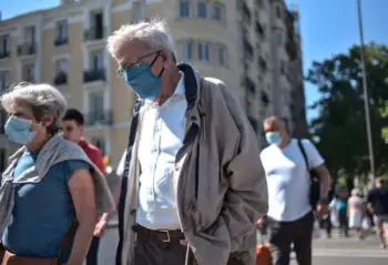 People wearing masks