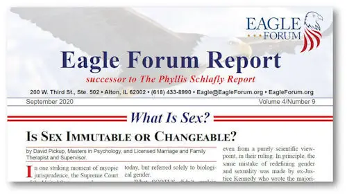 September 2020 Eagle Forum Report