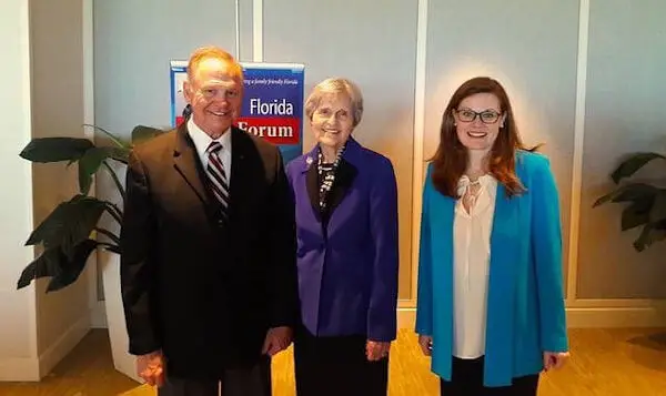 Roy Moore, Eunie Smith, and Colleen Holcomb