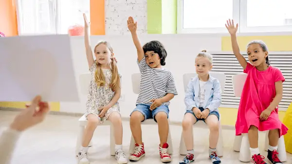 children in classroom