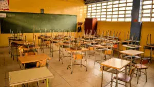Empty School Desks