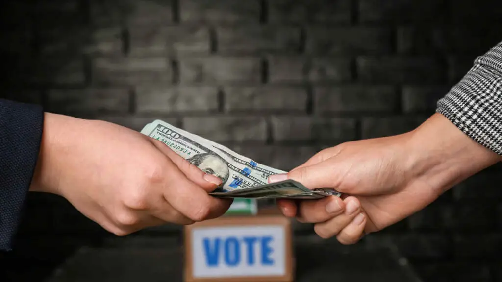 Politician Taking Bribe