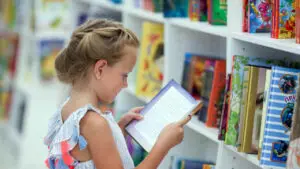 Child in Library