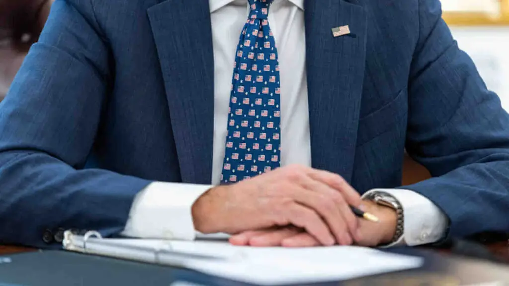 Joe Biden - American flag