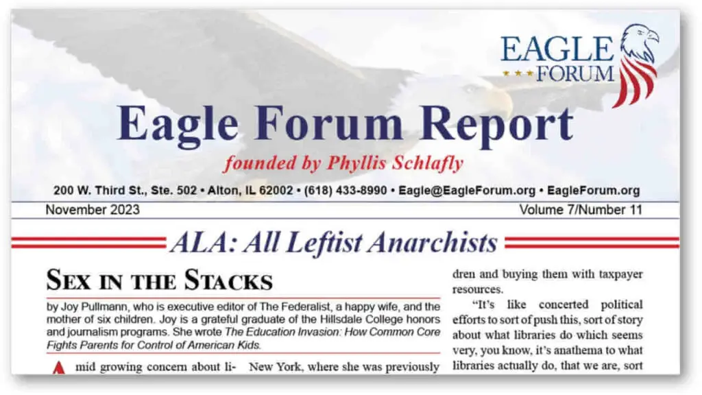 Nov. 2023 Eagle Forum Report
