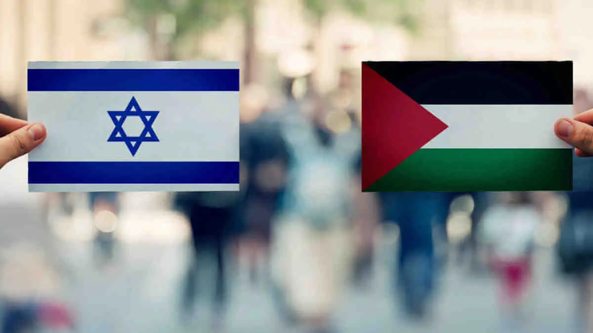 Israel & Palestine flag
