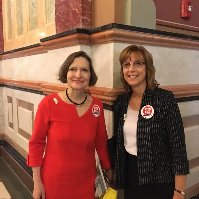 Anne Schlafly Cori Lobbying at the State Capitol in Springfield, IL to #StopERA.