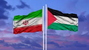 Iran - Palestinian Flags