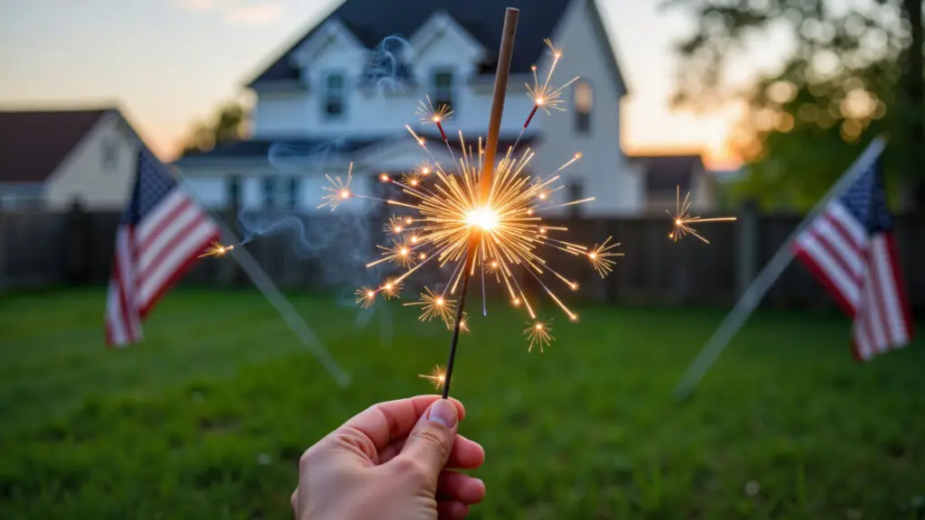 Sparkler / U.S. Flag