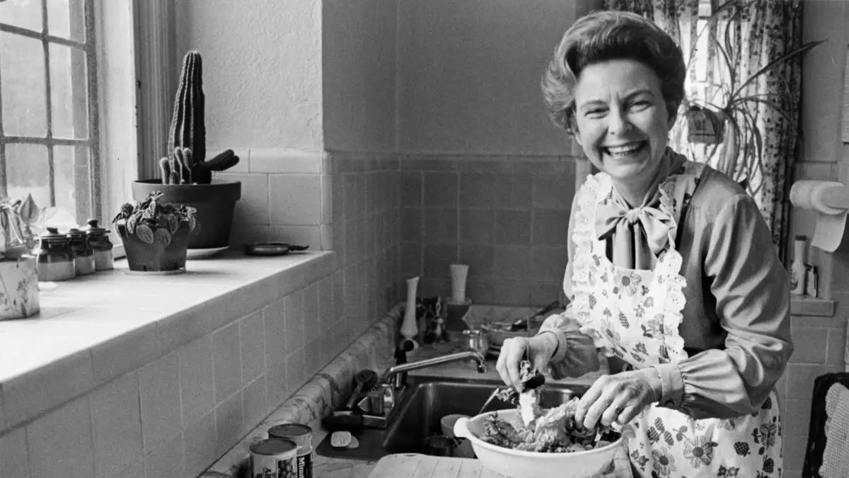 Phyllis in the kitchen