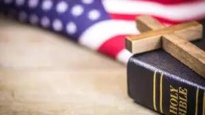 Bible / Cross / Flag