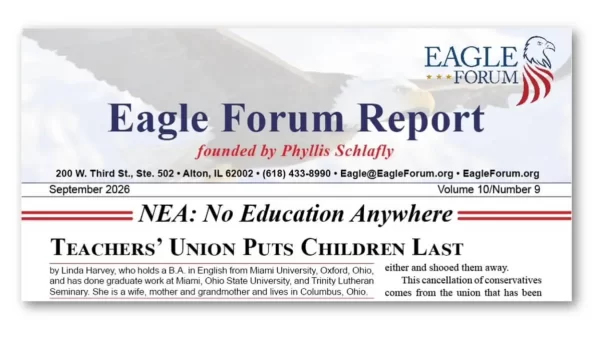 September 2026 Eagle Forum Report